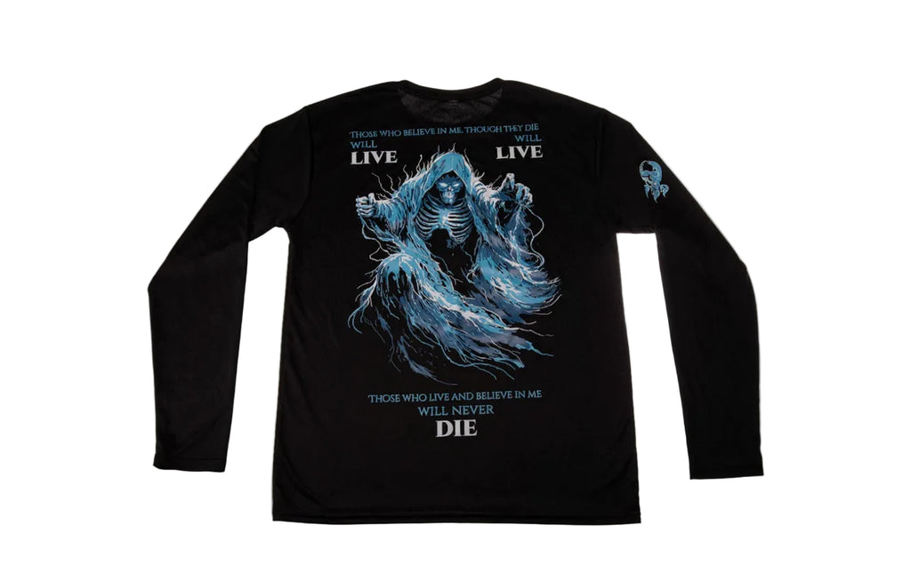Resurrection (John 11:25–26) Athletic Long Sleeve.